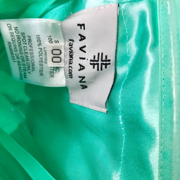 Faviana strapless dress size 00 - Picture 4 of 4